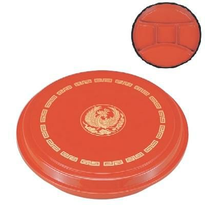 弁当箱 丸オードブル弁当中華内朱(仕切固定)