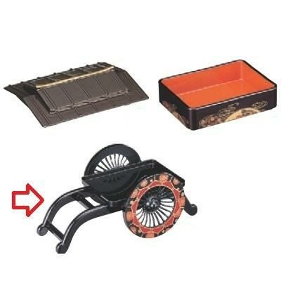 弁当箱 徳川弁当用オプション御所車 幅328 奥行177 高さ136