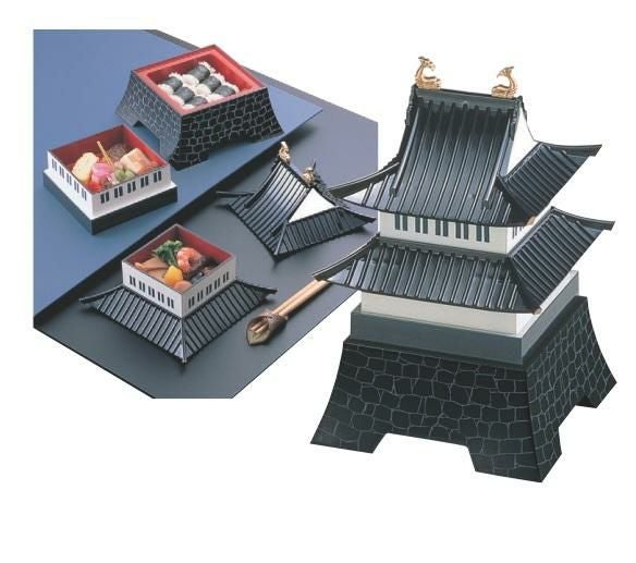 盛器  お城盛器拾萬石(3段)  幅180 奥行180 高さ280