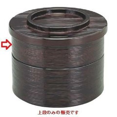 丼重 5.5寸ヘギ目丸重溜内朱塗5.5寸ヘギ目丸重用上段(浅型オヤ)溜内朱