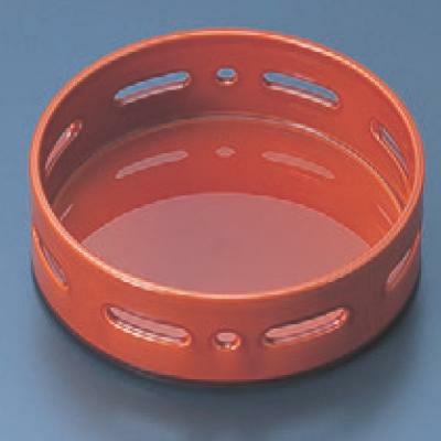 松花堂 丸透かし鉢春慶