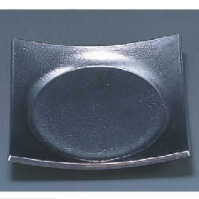 松花堂 四方上り角鉢銀石目