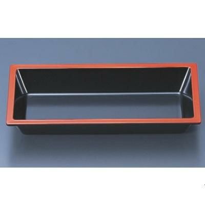 松花堂 長角鉢黒天朱