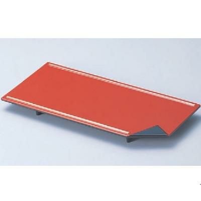 松花堂 8寸隅折皿朱天金