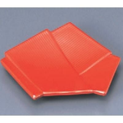 松花堂 結び皿朱