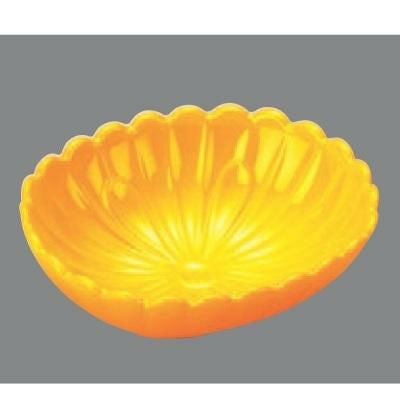 松花堂 アクリル長菊鉢黄