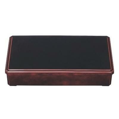 松花堂 尺5寸深型松花堂 溜内黒 SS塗