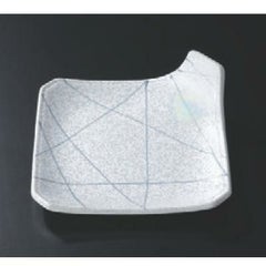 松花堂 一方上がり皿ラスターブルー一珍