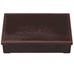 松花堂 ニュー尺3寸深型長手木目松花堂溜内ノンスリップ加工