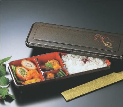 弁当箱 F-177長手弁当茶パール稲