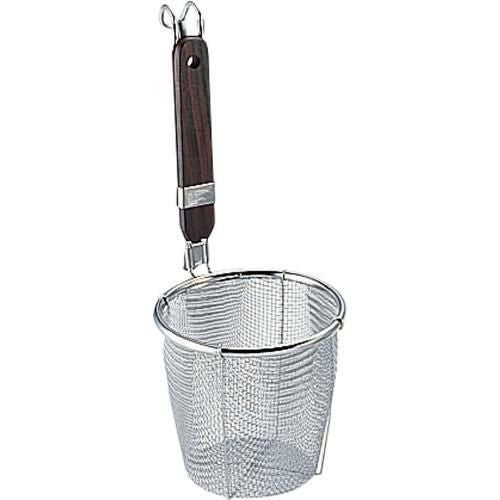 MT18-8ロース柄うどんてぼ底平/針金フック