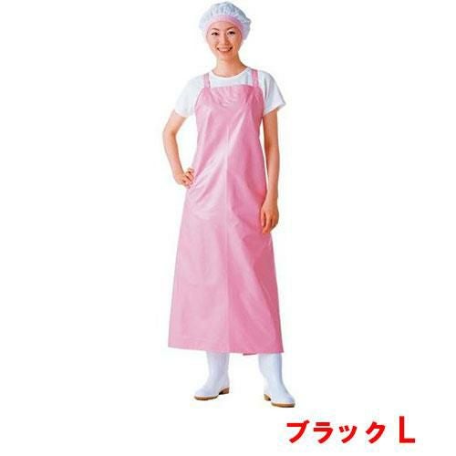 マイティクロス エプロン 胸当 E-1001-7 ブラック L