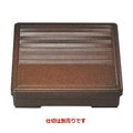 弁当箱 8寸角千筋弁当金梨地(仕切別)