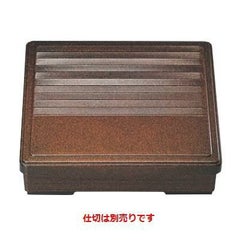 弁当箱 8寸角千筋弁当金梨地(仕切別)