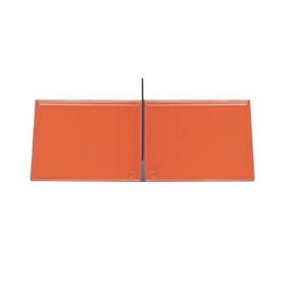 松花堂 8.5寸長角松花堂用2ッ仕切朱