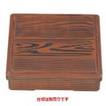 弁当箱 7寸角弁当木目(仕切別)