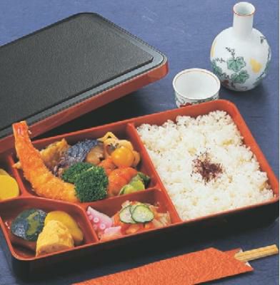 弁当箱 WF-30尺0寸長手黒木目内朱