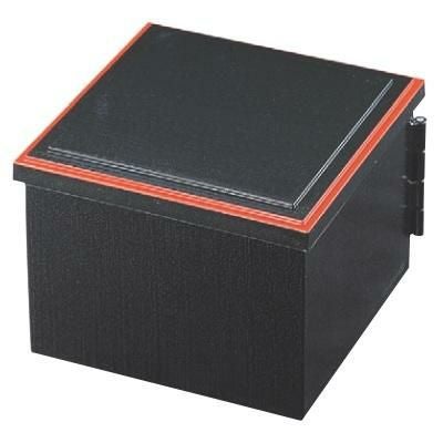 弁当箱 開き弁当黒刷毛目渕朱内黒塗