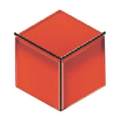 松花堂 6寸六角松花堂用Y仕切朱天黒