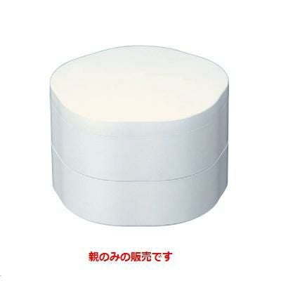 弁当箱 5.5寸福梅弁当白アクア内白塗親白アクア内白塗