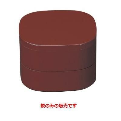 弁当箱 5寸くつわ弁当銀朱内ベージュ親銀朱内ベージュ