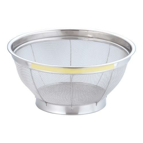 TKG NEWマンモス カラー 浅型ざる 22.5cm イエロー