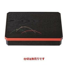 松花堂 尺0寸長手隅切松花堂露草(仕切別)