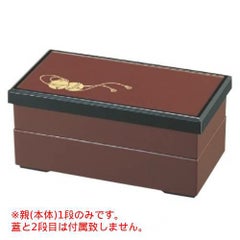 弁当箱 万葉弁当用親うるみ天黒