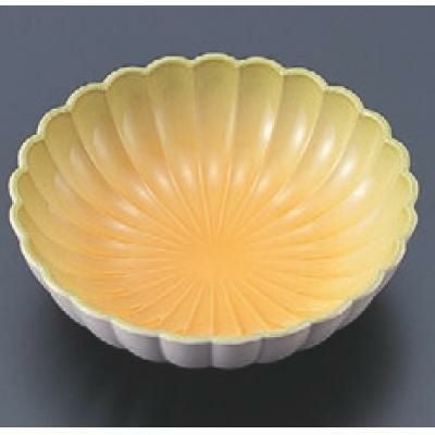 松花堂 ABS3.8寸菊鉢オレンジグリーン