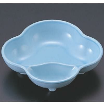 松花堂 タレ付梅型鉢青磁