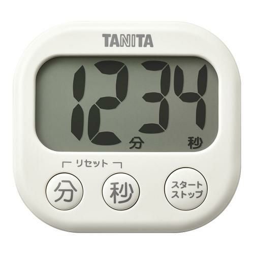 タニタ 抗菌でか見えタイマー TD429 IV アイボリー
