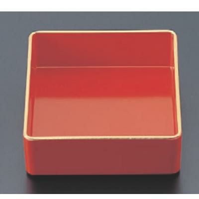 松花堂 角鉢朱天金 幅112 奥行112 高さ44