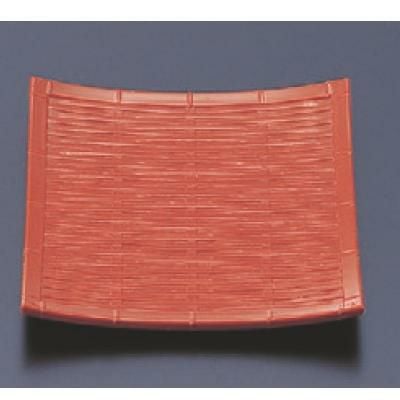 松花堂 角竹皿朱