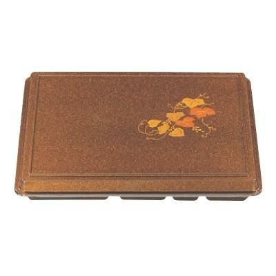 弁当箱 尺5寸宝生弁当梨地ツタ内黒