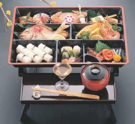 弁当箱 尺5寸宝生弁当梨地ツタ内黒