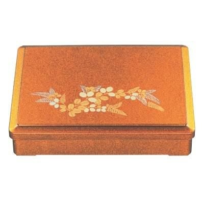 弁当箱 尺1寸長手三里弁当金梨地萩(仕切付)
