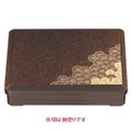 弁当箱 9寸長手三里弁当梨地二色菊(仕切別)