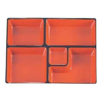 弁当箱 9寸長手三里弁当用仕切朱天黒