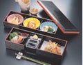 そば弁当 尺3寸仕出し弁当黒渕朱汁入付