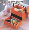 弁当箱 源氏手提弁当朱(オプション別)