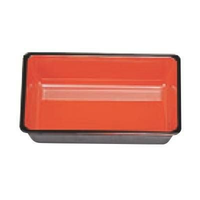 弁当箱 尺0寸武蔵野弁当用小仕切朱天黒1ケ