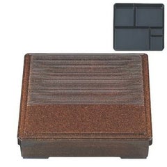 弁当箱 ニュー8寸角固定弁当梨地