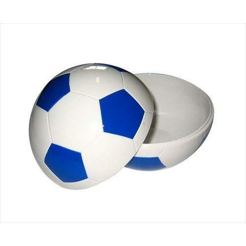 お子様ランチ皿 サッカーボール小(仕切なし)ブルー