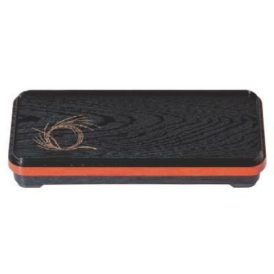 弁当箱 9寸長手副食弁当黒木目内朱柳結び