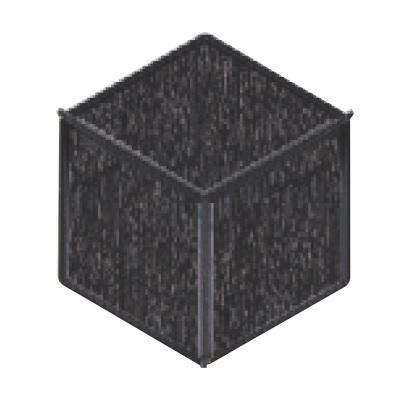 弁当箱 5寸六角珍味用Y仕切黒