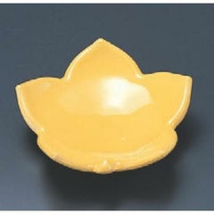 松花堂 新もみじ皿黄