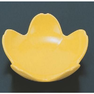 松花堂 桜型鉢黄