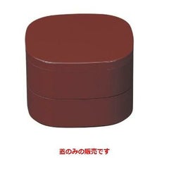 弁当箱 5寸くつわ弁当銀朱内ベージュ(蓋のみ)銀朱内ベージュ
