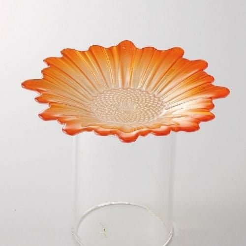 デイジー プレート オレンジ プレート 高さ22mm×口径:155