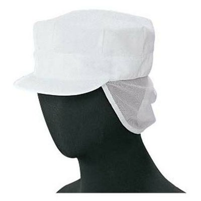 八角帽〔マジックテープ調節付〕〔メッシュタレ付〕〔タレ後ろゴム入り〕サイズ：フリー